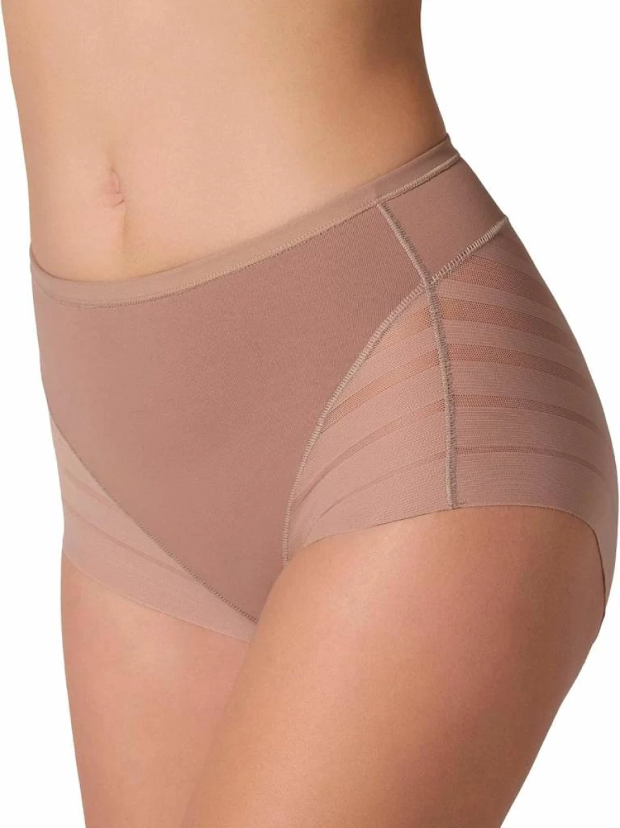 Leonisa High Waisted Shapewear for Women - Tummy Control Panties with Lace Trim