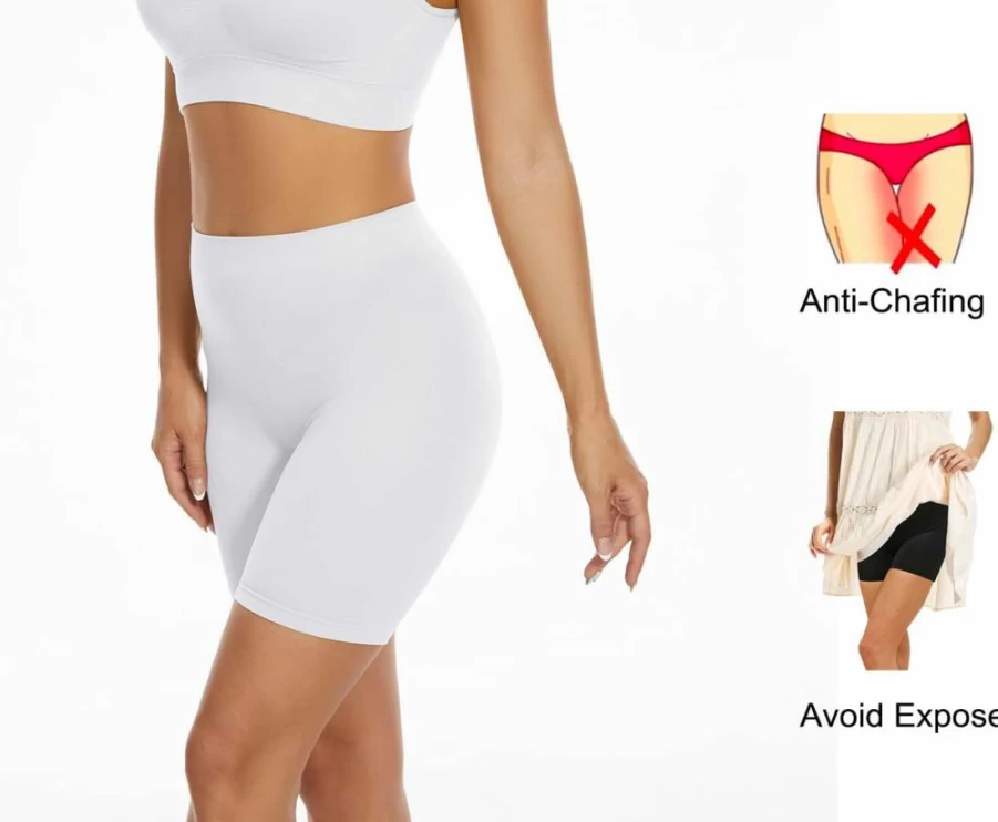 Amazingjoys Women's Seamless Shapewear Shorts - Smooth Slip Panties for Under Dresses & Comfortable Invisible Wear