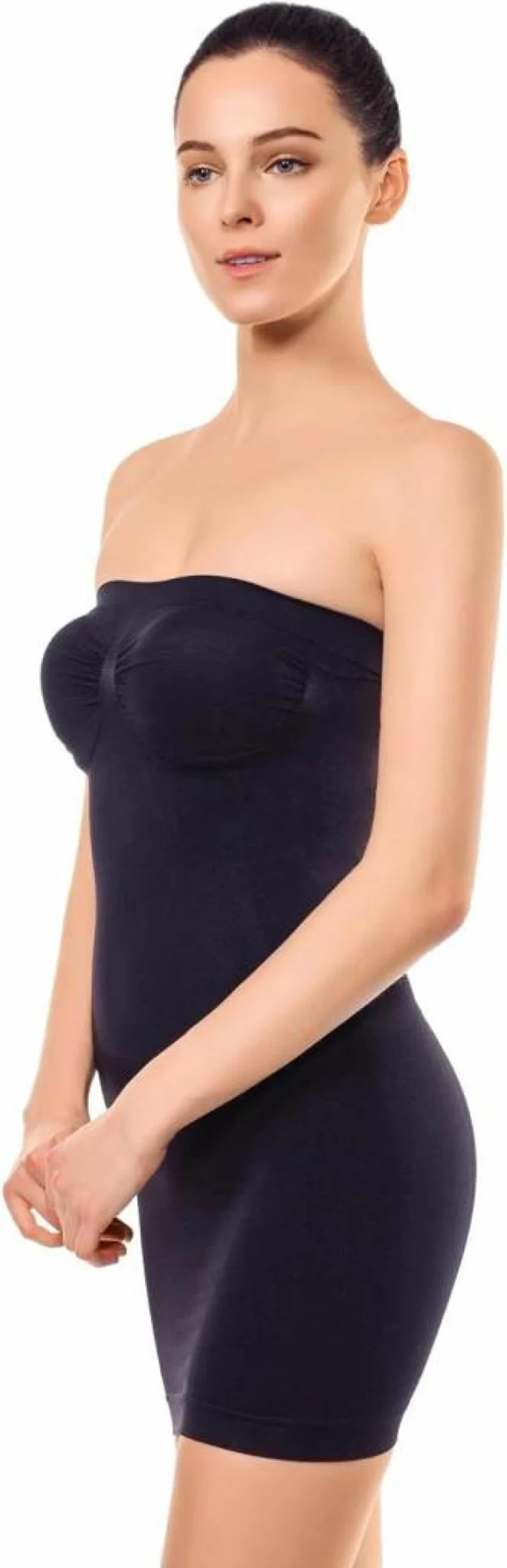 MD Women's Seamless Strapless Shapewear - Full Body Tummy Control Slip for Under Dresses