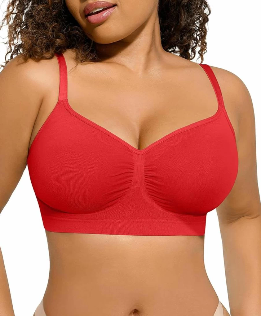 Lover-Beauty Women's Wireless Seamless Bra - Adjustable Soft Comfort Bralette for Everyday Wear No Underwire