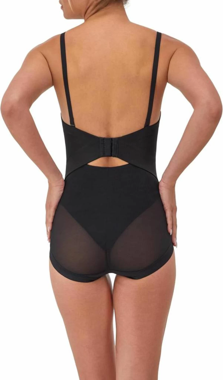 Maidenform Women's Ultra Firm Tummy Control Shapewear Bodysuit with Built-In Convertible Strapless Bra
