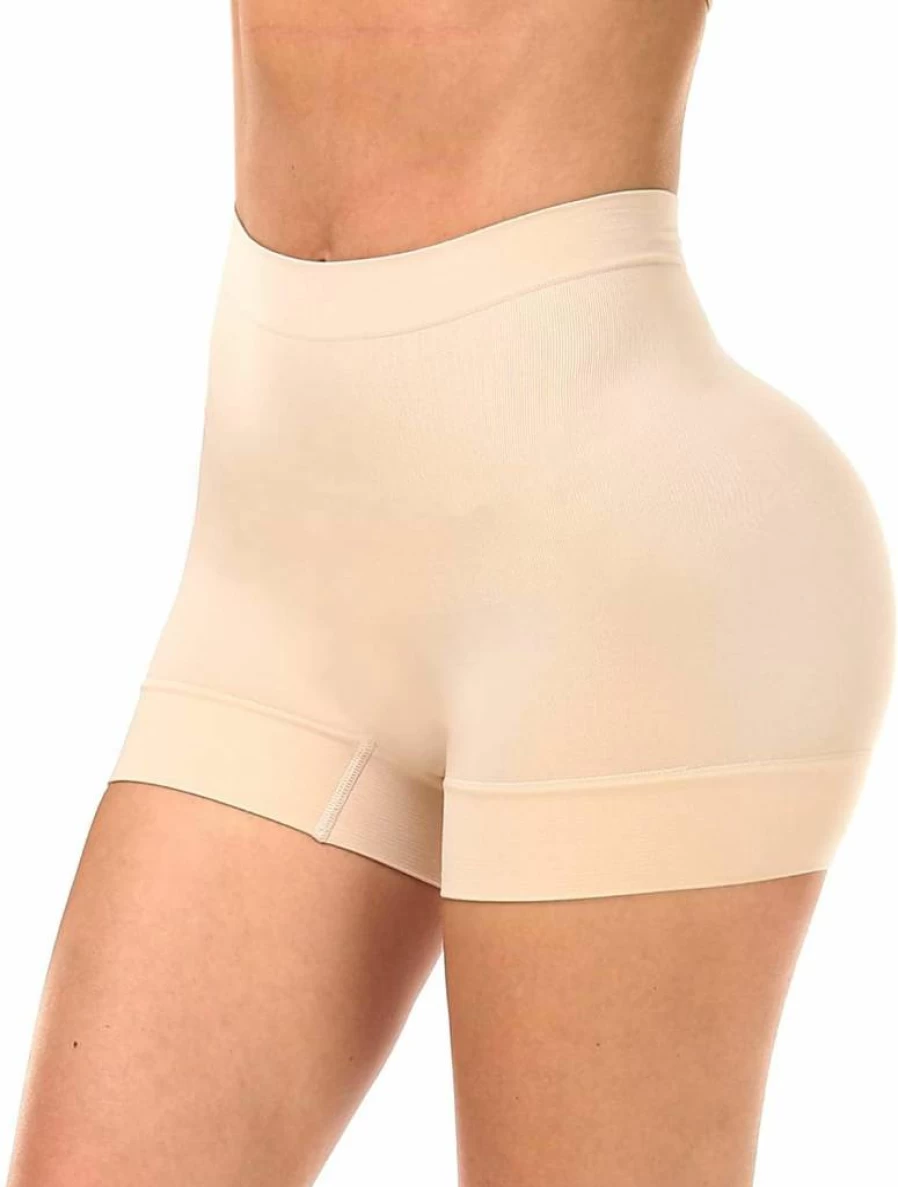 WOWENY Women's Seamless Shapewear Shorts - Tummy Control Butt Lifter Underwear for Slimming Under Dresses