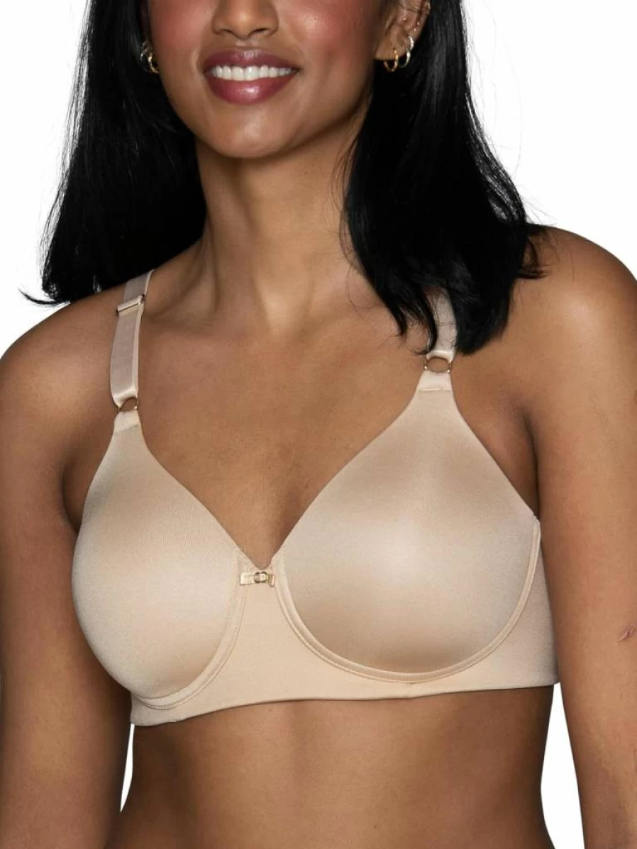 Vanity Fair Women's Full Coverage Bra 4-Way Stretch Lightly Lined Smoothing Back Support Up to DD Cup