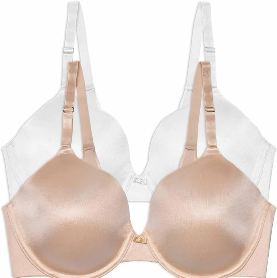 Vanity Fair Women's Full Coverage Bra 4-Way Stretch Lightly Lined Smoothing Back Support Up to DD Cup