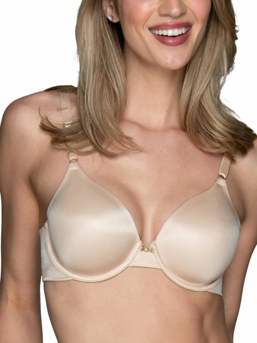 Vanity Fair Women's Full Coverage Bra 4-Way Stretch Lightly Lined Smoothing Back Support Up to DD Cup