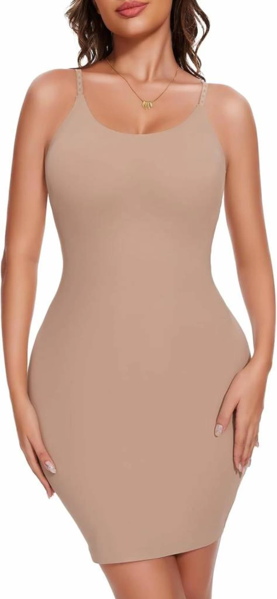 Lynclare Seamless Full Slip Shapewear for Women – Invisible Under Dress Body Shaper & Slimming Undergarment