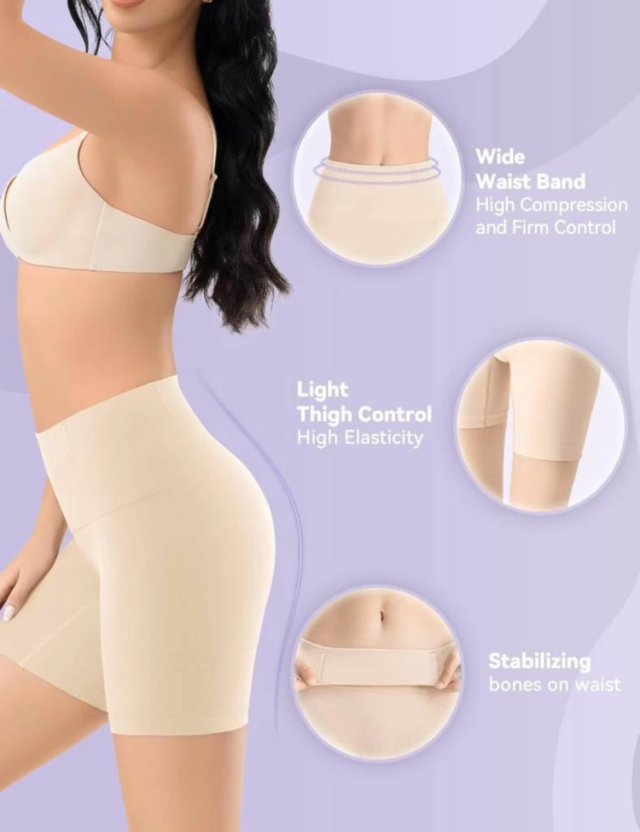 Esa Liang High-Waist Tummy Control Shapewear Shorts for Women – Firm Body Shaper Girdle with Butt Lifting for Slimming & Comfort