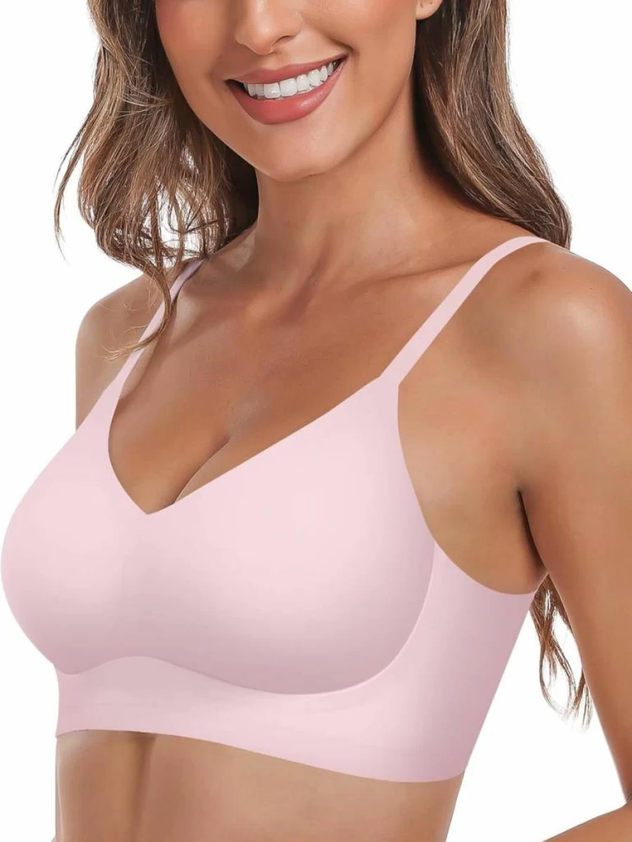 HORISUN Women's Wireless Comfort Bra - Seamless Full Coverage Support with Soft Padding