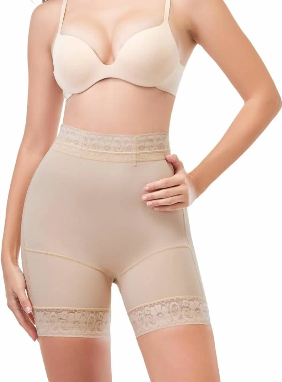 GROW LOOP Women's Butt Lifting Shapewear Shorts - High Waisted Tummy Control Faja Underwear for Body Shaping