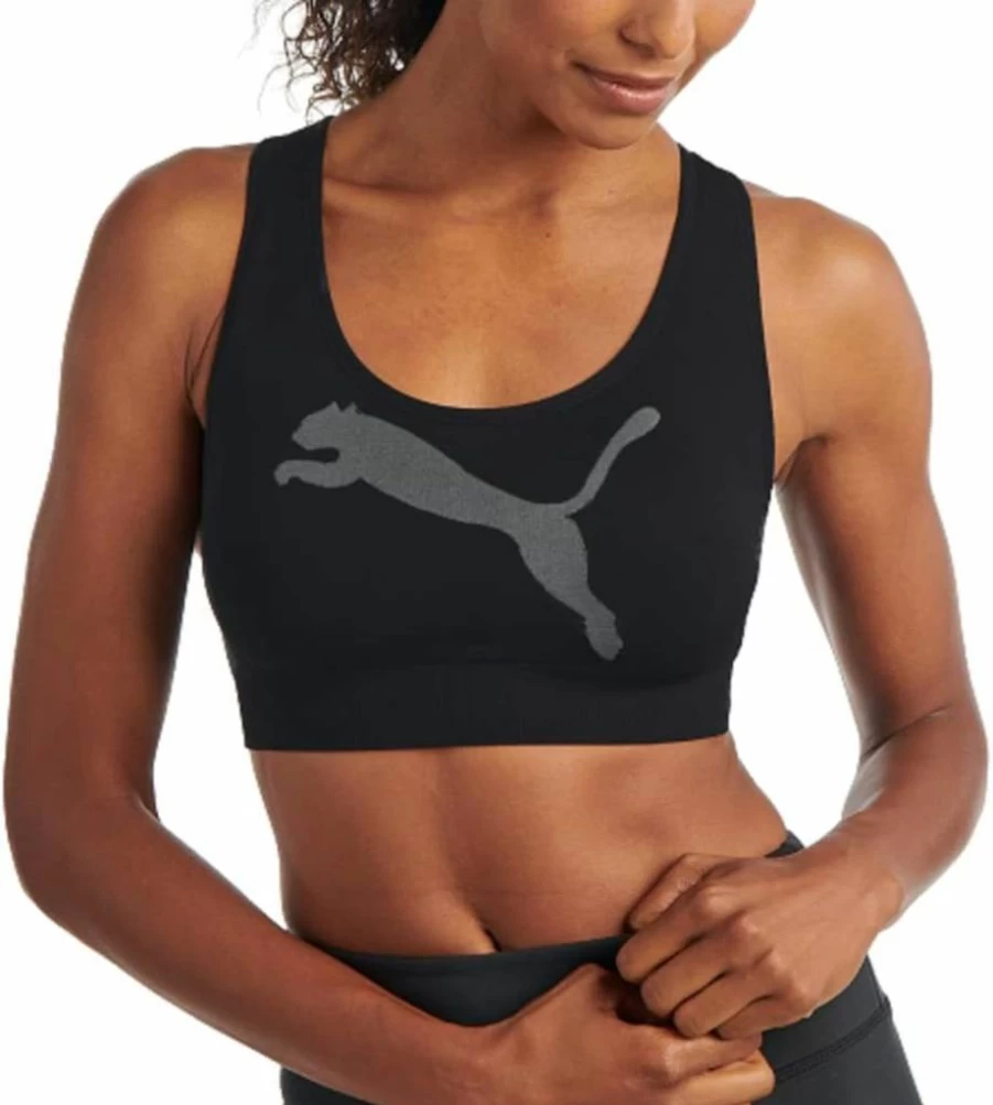 PUMA Women's Seamless Sports Bra - Comfortable & Supportive Workout Top for Fitness