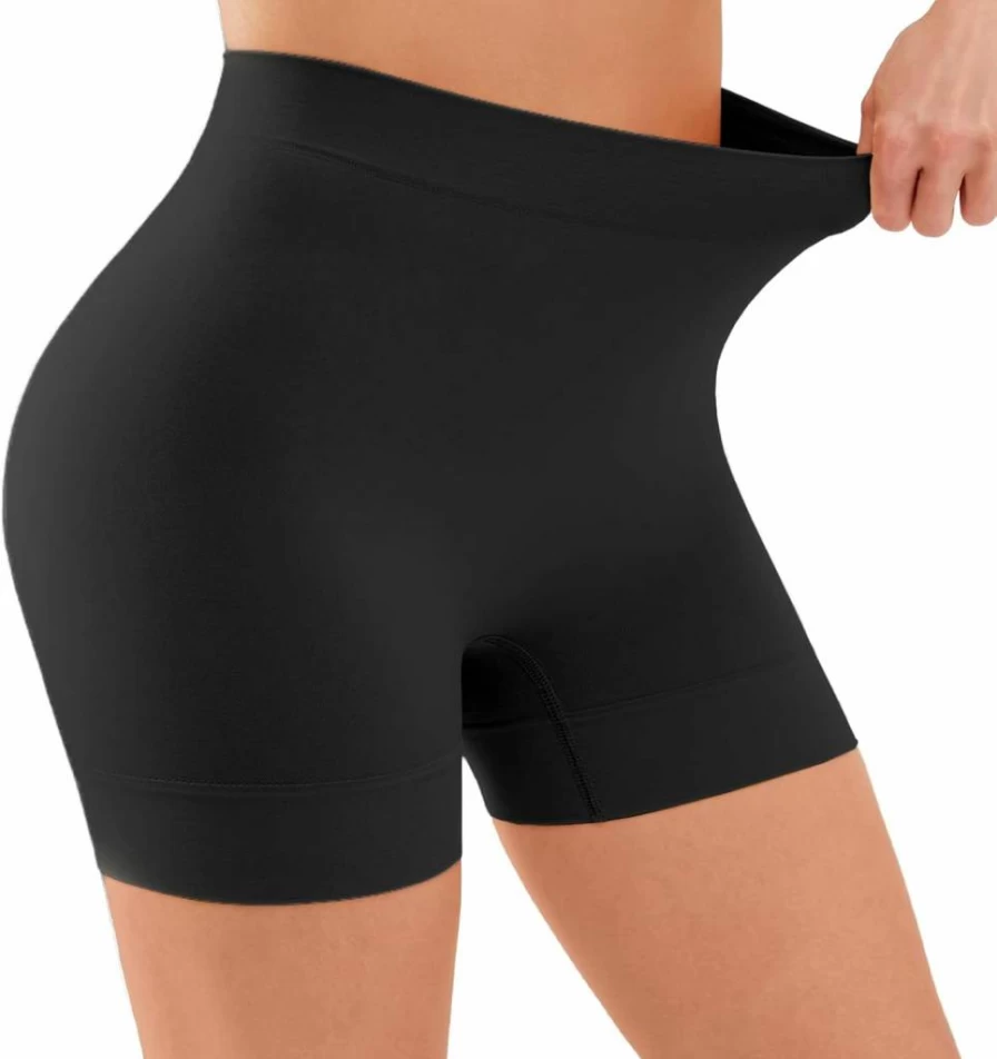 YADIFEN Women's Seamless Anti-Chafing Boyshort Panties - Smooth Yoga Shorts for Under Dresses, Slip Shorts