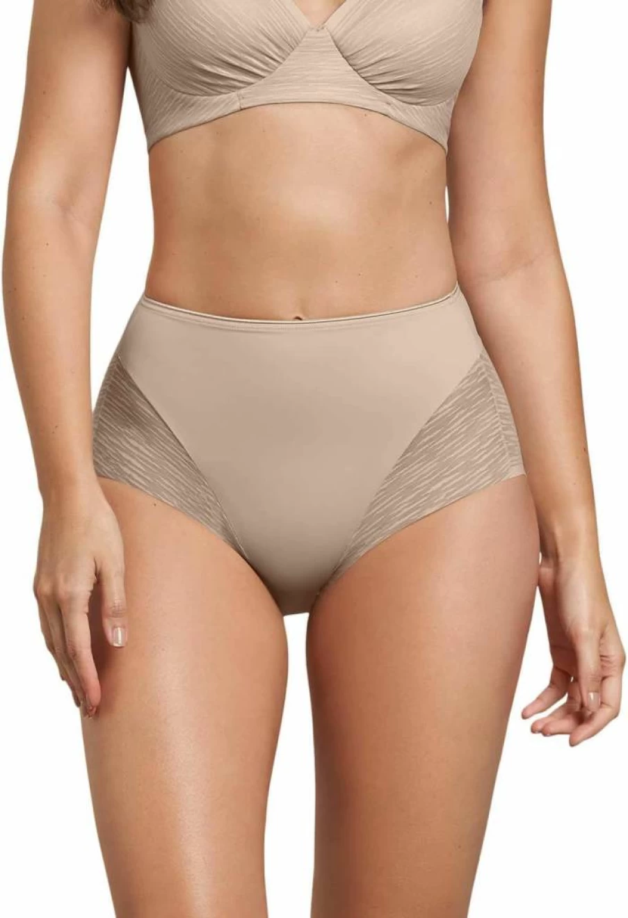 Leonisa High Waisted Shapewear Panties for Women - Tummy Control Lace Underwear
