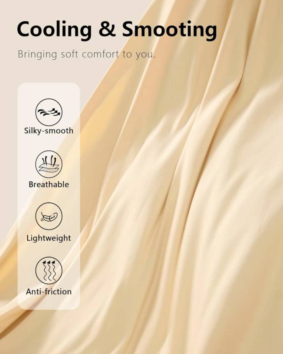 AugYew Women's Cooling Anti-Chafing Slip Shorts - Seamless Mid-Thigh Under Dress Shorts for Smooth Comfort