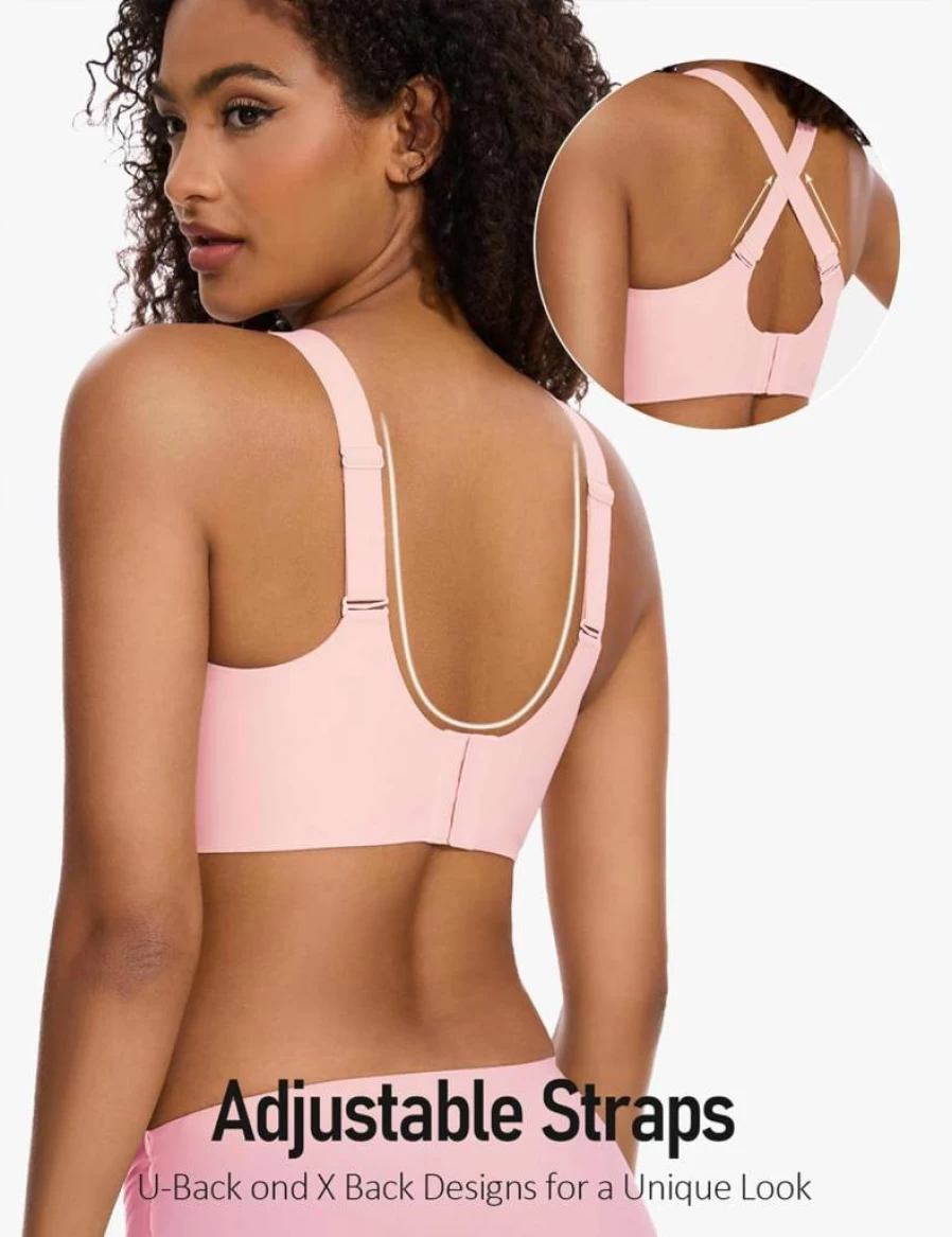 GXOULRRA Women's Wireless Lace Push Up Bra - Seamless Full Coverage Comfortable Bralette No Underwire