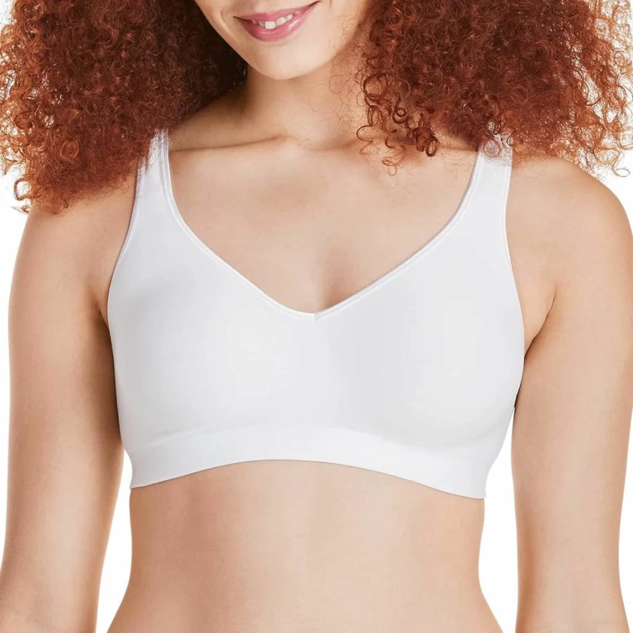 Hanes Women's ComfortFlex Wireless T-Shirt Bra - Smooth Full Coverage Bra, Breathable & Supportive, Single or 2-Pack Options