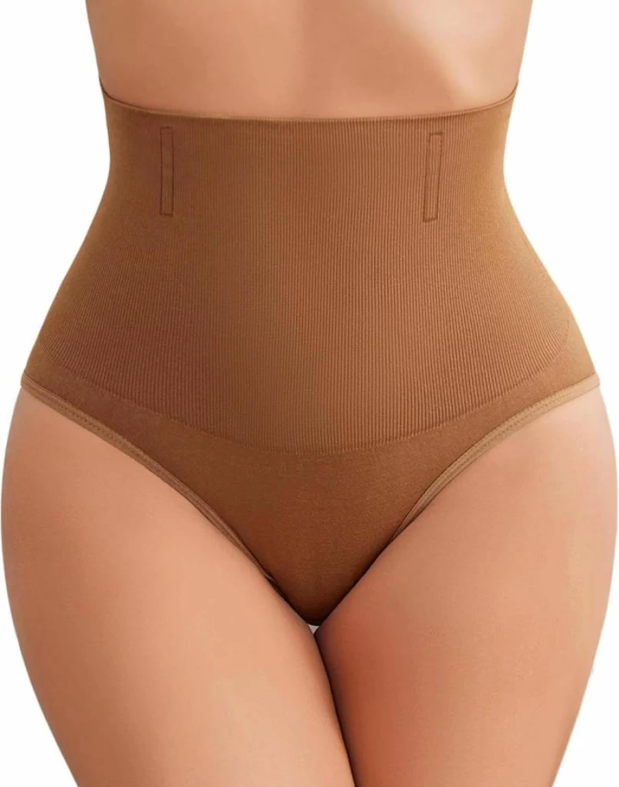 Avidlove Women's High Waist Tummy Control Shapewear Thong - Seamless Body Shaper Panties for Smoothing & Slimming