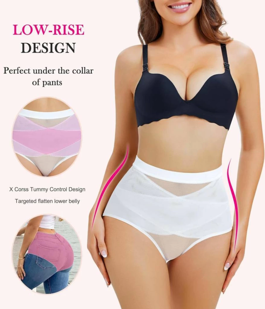 Nebility Women's 2-Piece Tummy Control Shapewear Set - Seamless Butt Lifting Bodysuit & Waist Trainer for Belly Fat Reduction