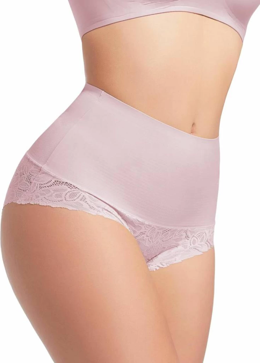 HBselect Women's Tummy Control Shapewear Briefs - Lace Seamless Panty Girdle for Body Shaping & Comfort
