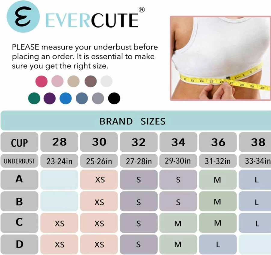 Evercute Women's Sexy Criss Cross Sports Bra - Adjustable Spaghetti Strap, Deep V Neck, Wireless Low Support Bralette for Active Wear