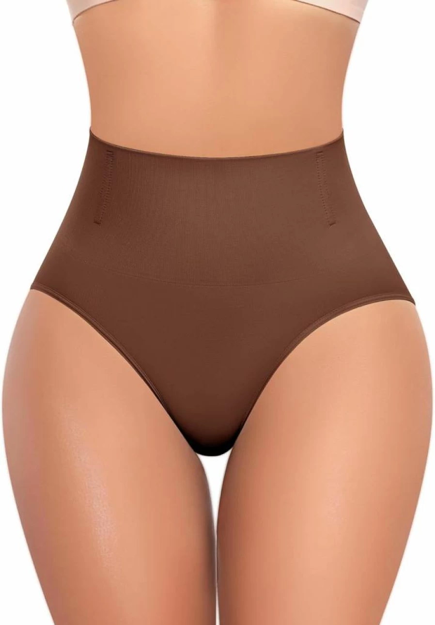 Werena High Waisted Tummy Control Shapewear for Women - Slimming Body Shaper Panties & Girdle Briefs