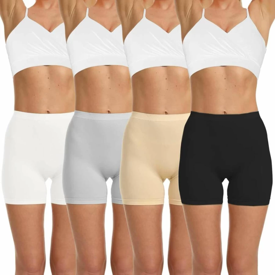 LALESTE Women's Anti-Chafing Slip Shorts - Seamless Long Leg Boxer Briefs for Under Dresses, Smooth Comfort Underwear