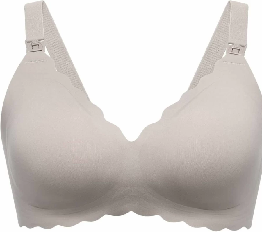 Momcozy Wireless Nursing Bra for Breastfeeding - Seamless Maternity Support Bra with Jelly Strip, Comfortable Pregnancy Bra for New Moms