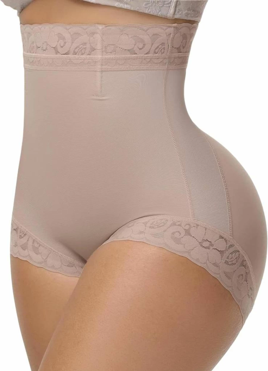 SHAPSHE High Waisted Shapewear Shorts for Women - Tummy Control & Butt Lifting Faja Compression Underwear
