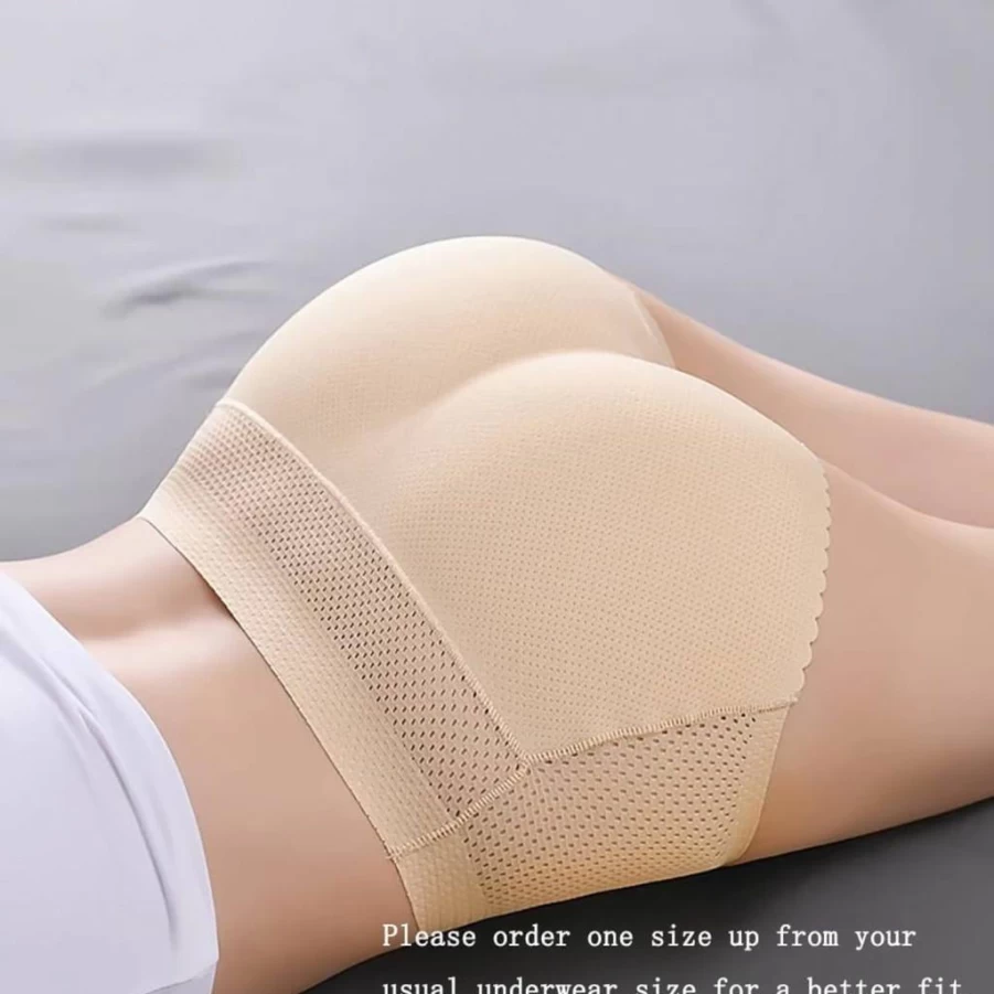 Aimery Women's Seamless Butt Lifting Shapewear Panties – 2-Pack Padded Hip Enhancer for Body Shaping & Control