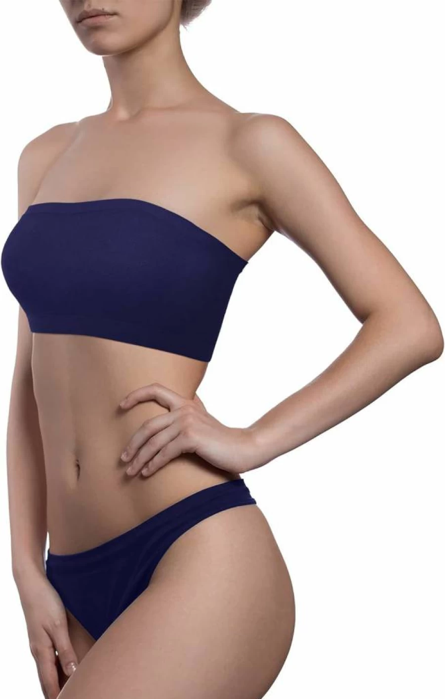 Geyoga 6-Pack Seamless Strapless Bralette for Women - Stretchy Comfort Tube Top Non-Padded Wireless Bra