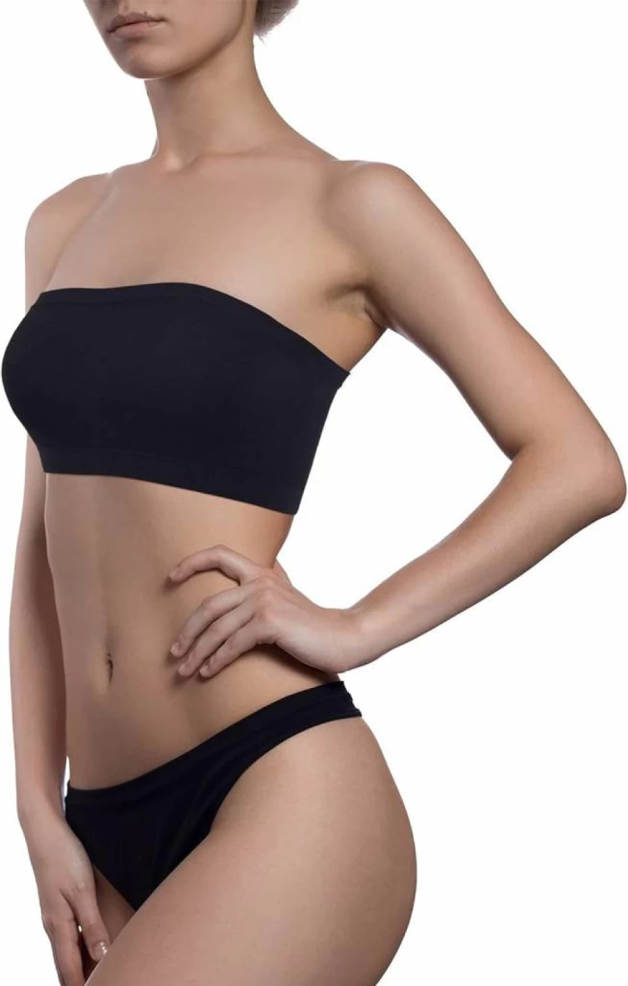 Geyoga 6-Pack Seamless Strapless Bralette for Women - Stretchy Comfort Tube Top Non-Padded Wireless Bra