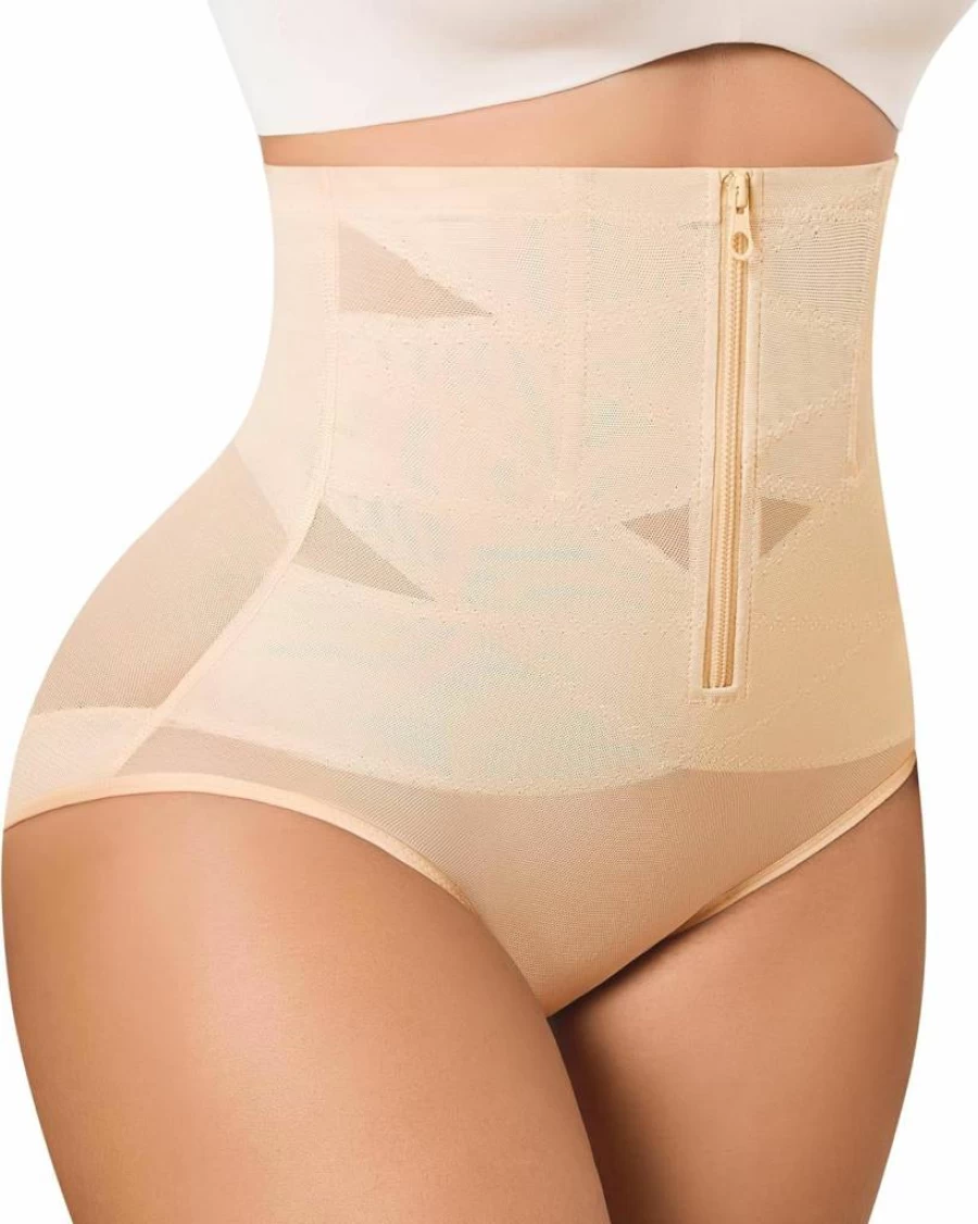 Nebility High Waist Tummy Control Shapewear - Seamless Butt Lifting Panties for Women - Body Shaper Girdle Postpartum Underwear