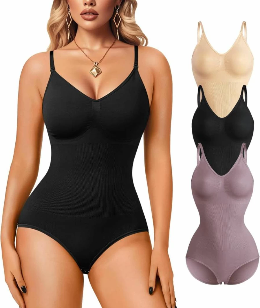 Irisnaya Women's Tummy Control Shapewear Camisole - Slimming Bodysuit with Spaghetti Straps for Bodycon Fit
