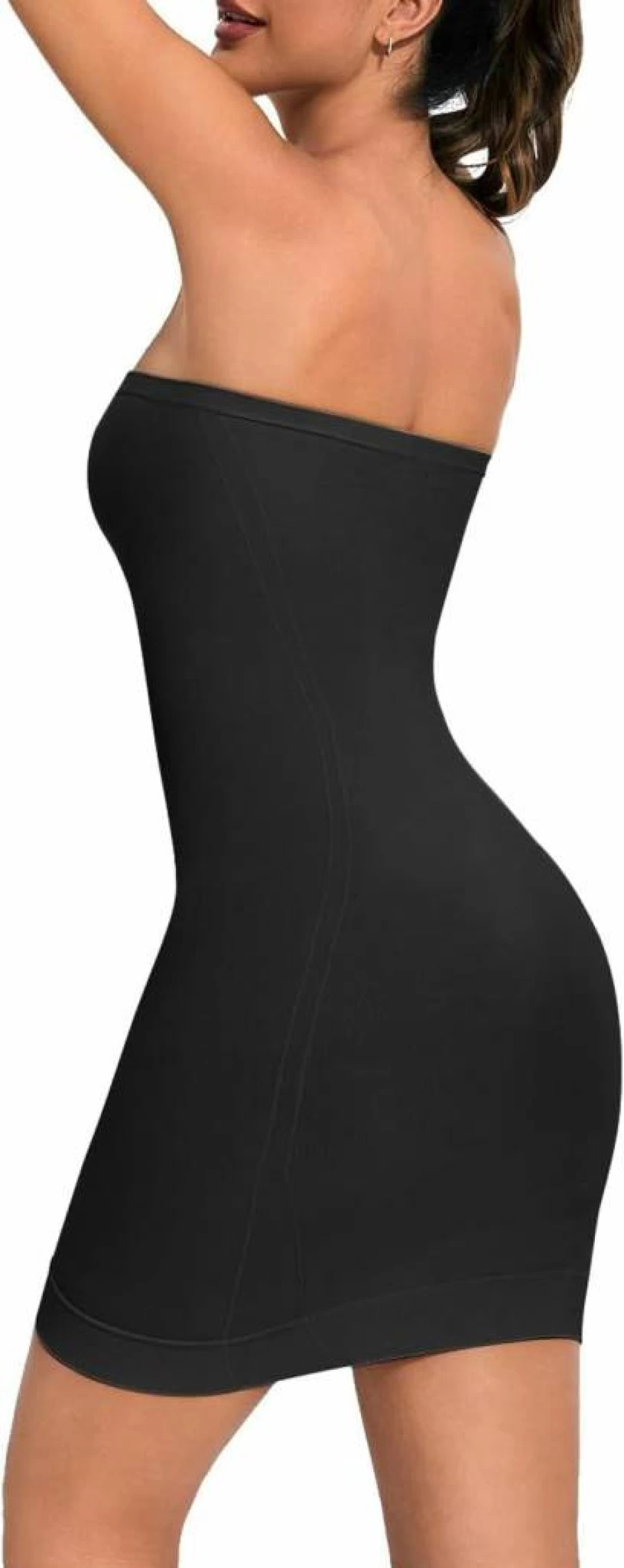 USEASY Strapless Shapewear Dress for Women - Tummy Control Full Slip Seamless Body Shaper for Under Dresses