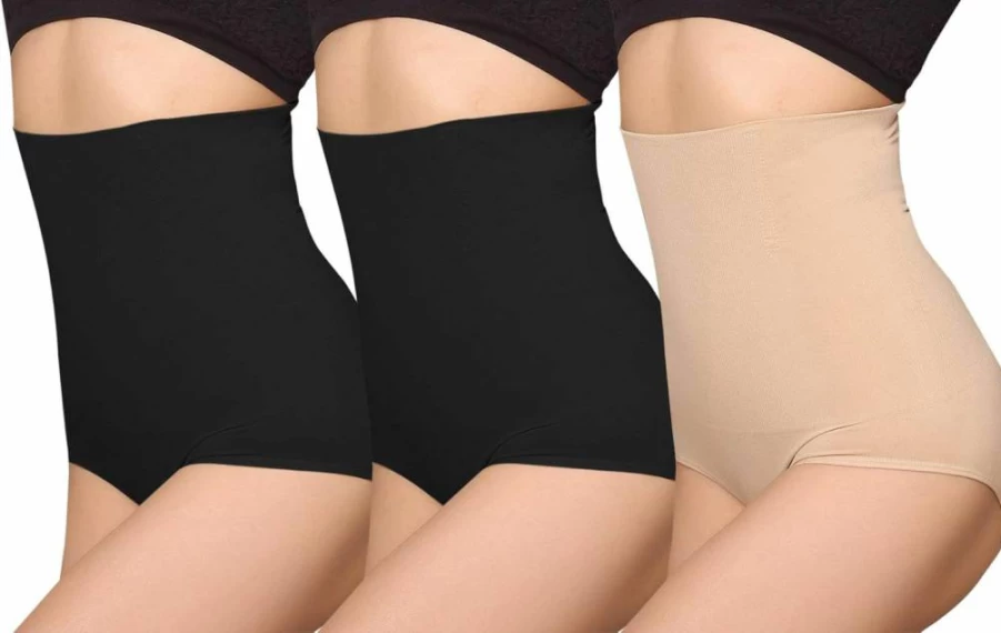 iloveSIA Women's High-Waisted Shapewear 3-Pack - Tummy Control Underwear for Body Shaping, Postpartum Recovery & Everyday Comfort