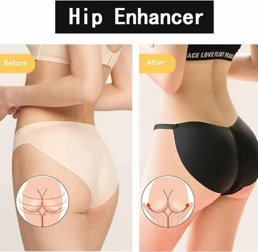 Benuomi Seamless Butt Lifting Panties for Women - Adjustable Padded Underwear for Enhanced Curves & Comfort