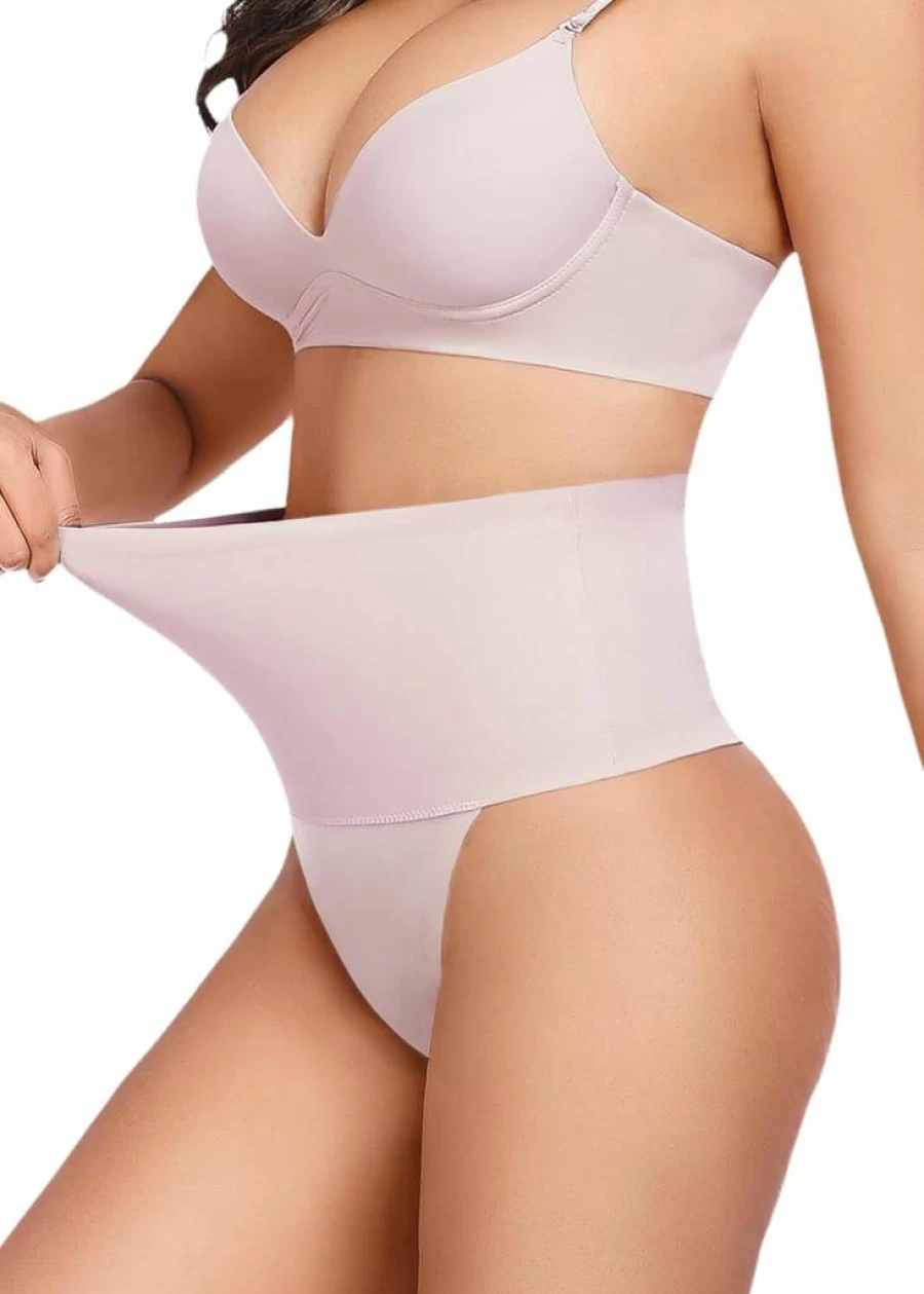 HBselect Seamless Thong Shapewear for Women - Tummy Control Body Shaper Underwear Girdle Briefs