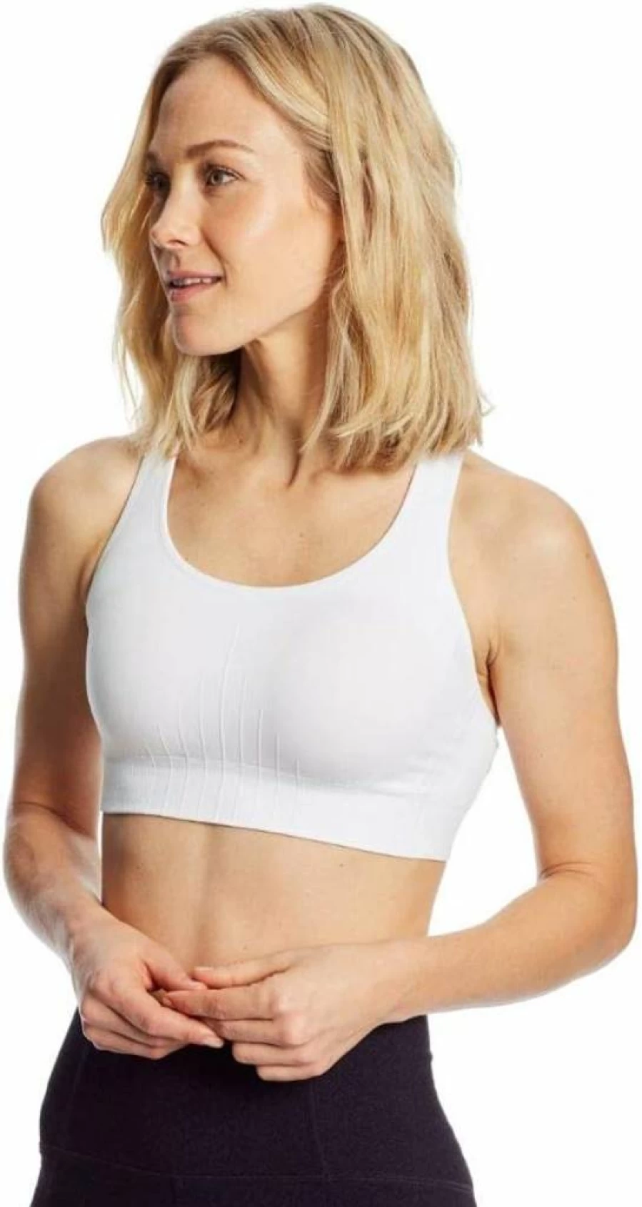 C9 Champion Women's Medium Support Seamless Sports Bra - Racerback Design for Comfort & Performance