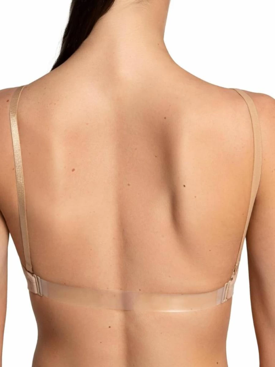 Capezio Women's Seamless Dance Bra with Clear Back and Adjustable Transition Straps for Comfort & Support