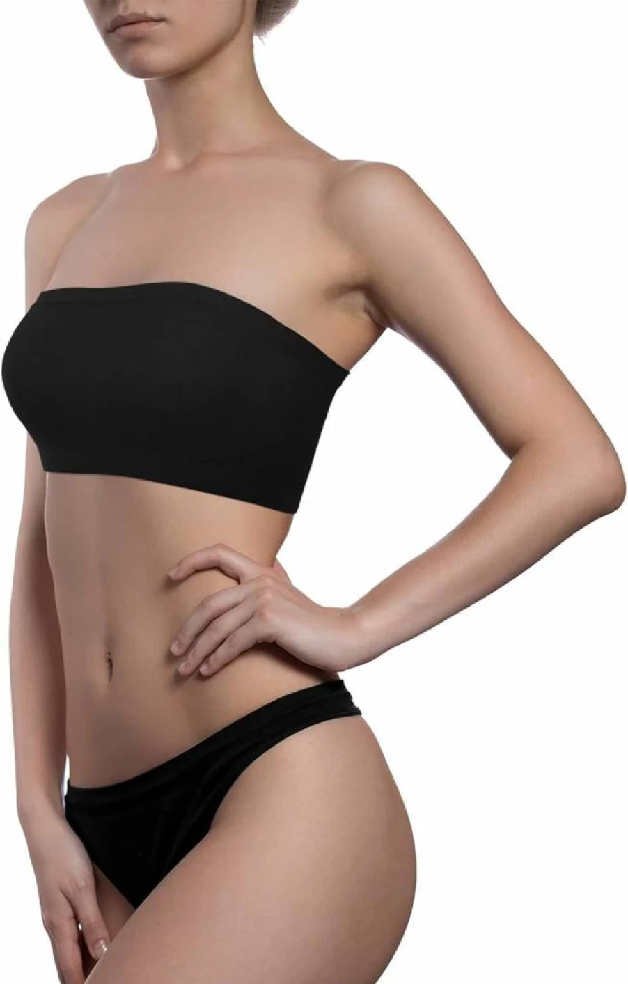 Geyoga 6-Pack Seamless Strapless Bralette for Women - Stretchy Comfort Tube Top Non-Padded Wireless Bra
