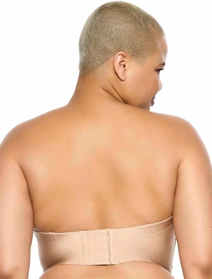 Felina Plus Size Longline Strapless Bra - Seamless Wide Back Support for Women, Backless & Comfortable Body Veil Design