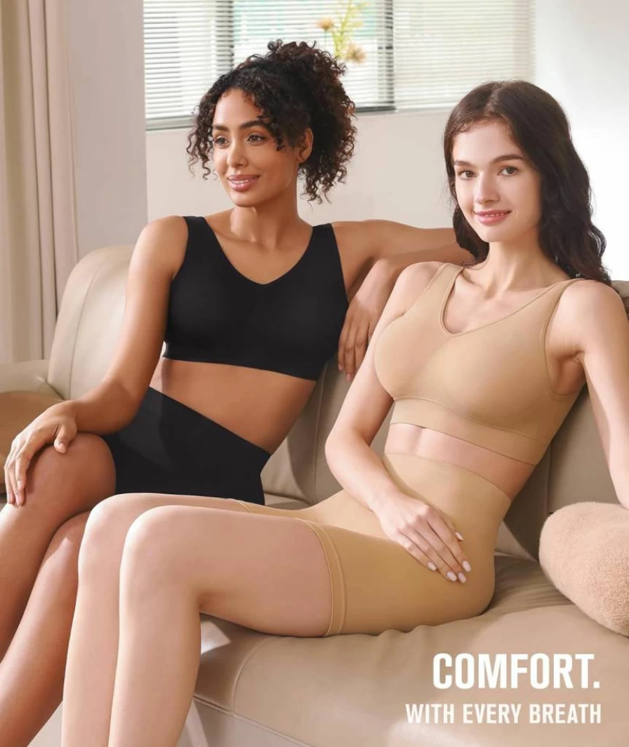 BESTENA Women's Seamless Yoga Sports Bra with Removable Pads - Comfortable Workout Top for Gym & Active Wear