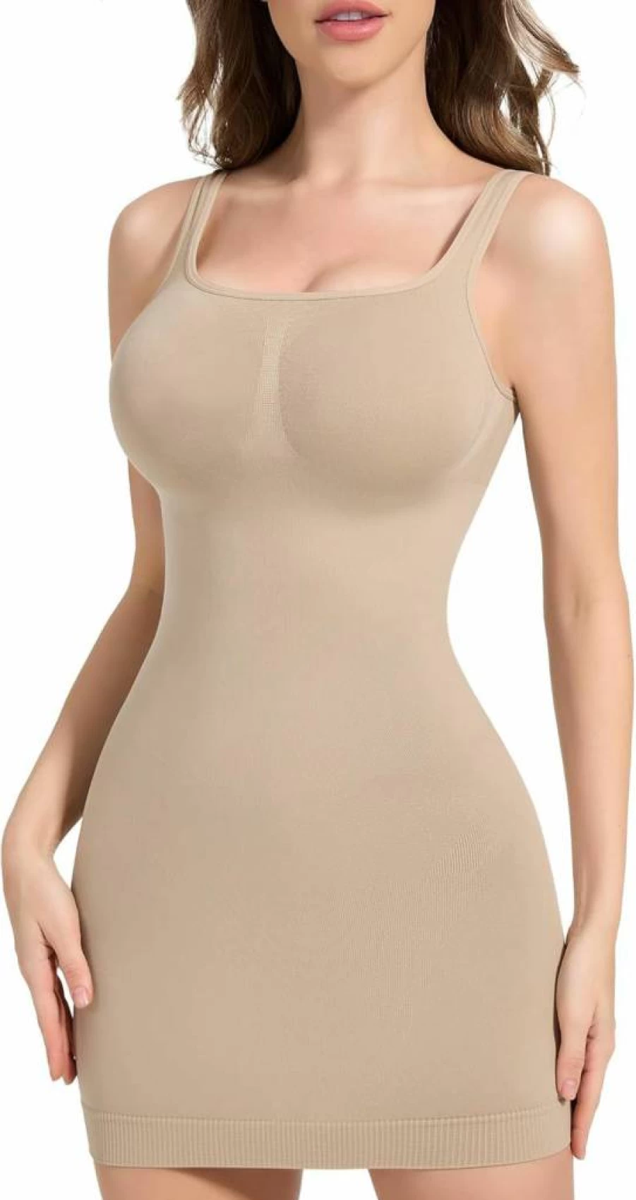 Zeecaro Women's Tummy Control Slip Dress - Shapewear Lingerie for Under Dresses