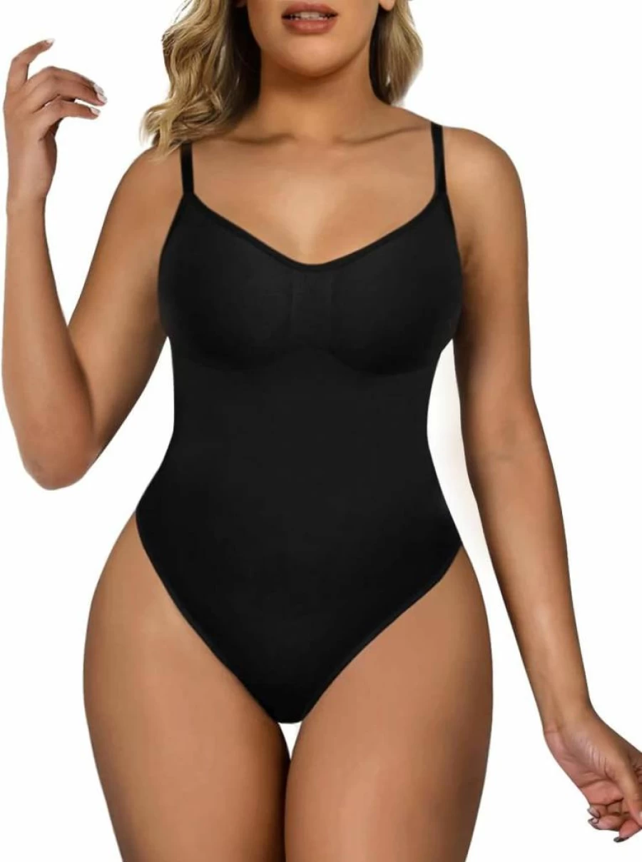 SHAPERX Women's Tummy Control Bodysuit - Seamless Waist Trainer Shapewear for Sculpting & Slimming