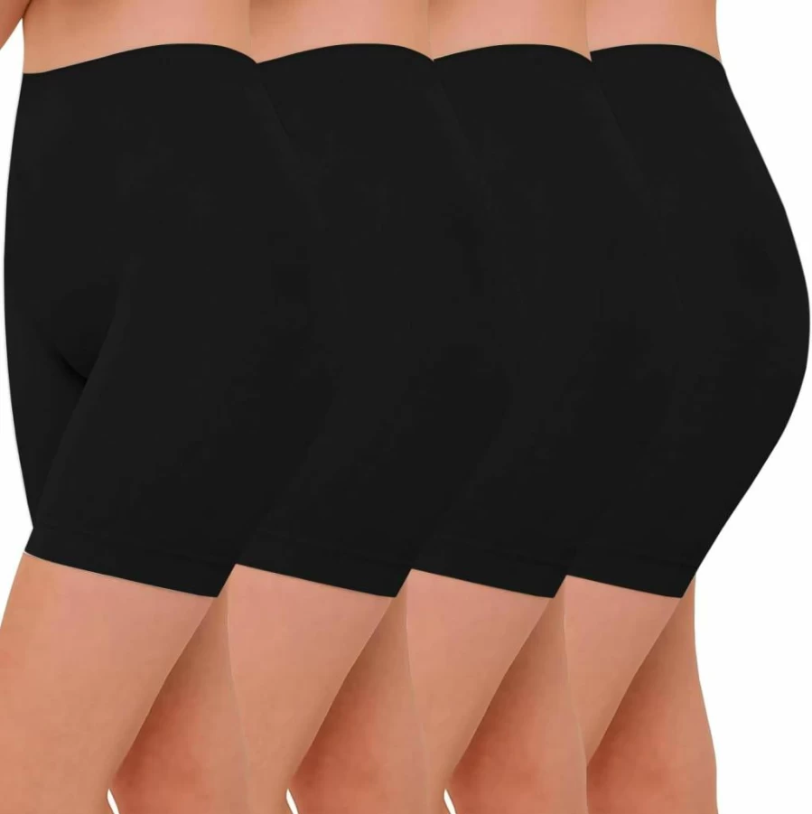ZENUTA Women's 2 Pack Seamless Anti-Chafing Slip Shorts - Breathable Boy Short Underwear for Summer Under Dresses