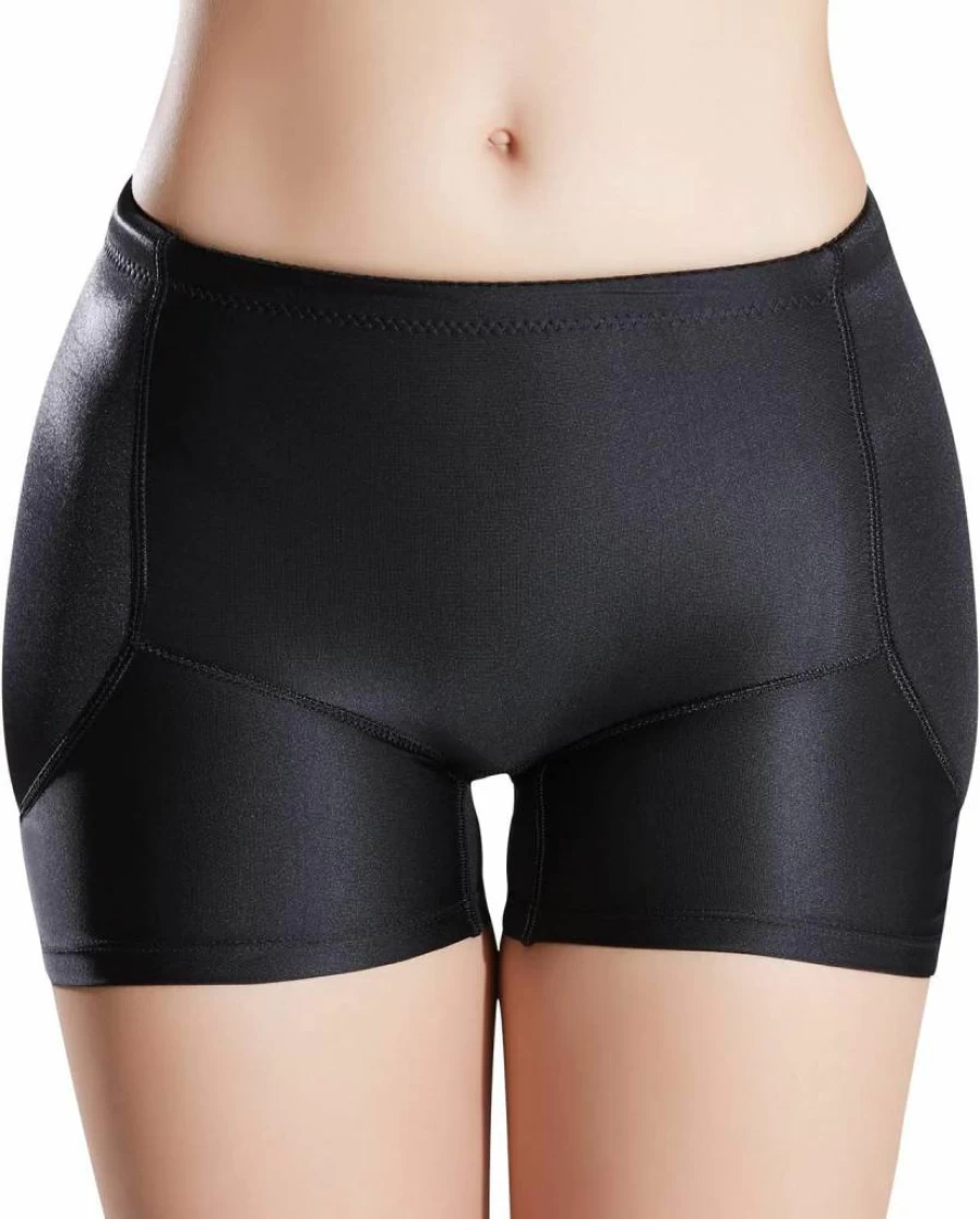 Defitshape Women's Seamless Padded Shapewear Shorts – Hip Enhancer Panties for Tummy Control & Body Shaping