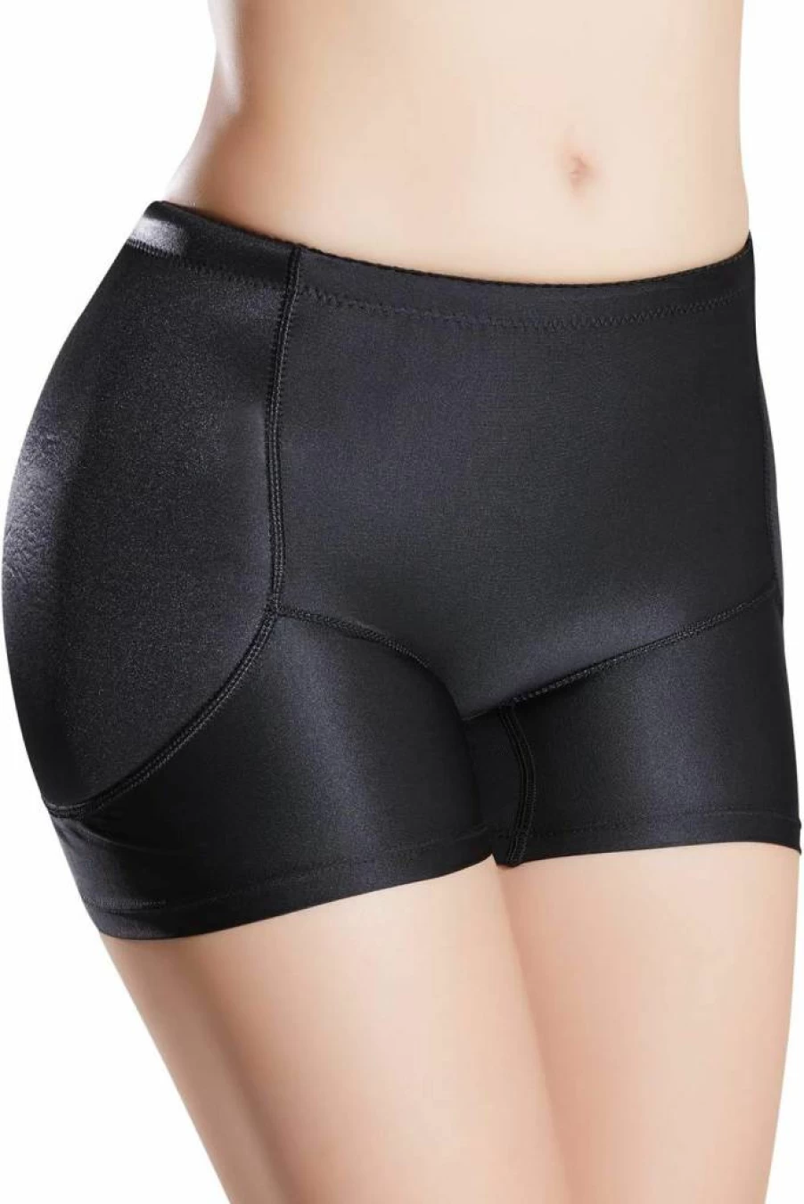 Defitshape Women's Seamless Padded Shapewear Shorts – Hip Enhancer Panties for Tummy Control & Body Shaping