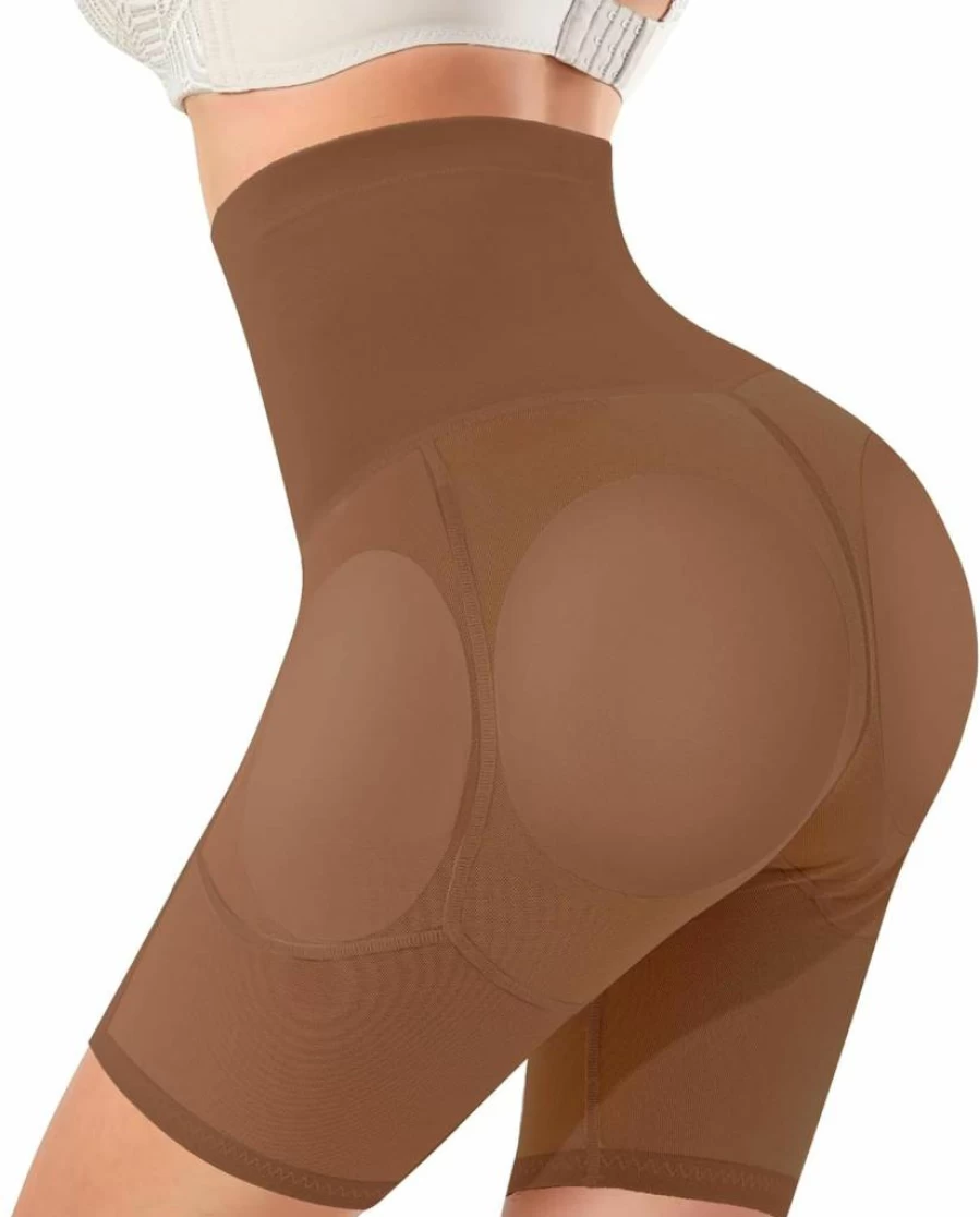 Irisnaya Women's High-Waisted Shapewear Shorts - Butt Lifting Seamless Control Panties for Body Shaping & Hip Enhancement