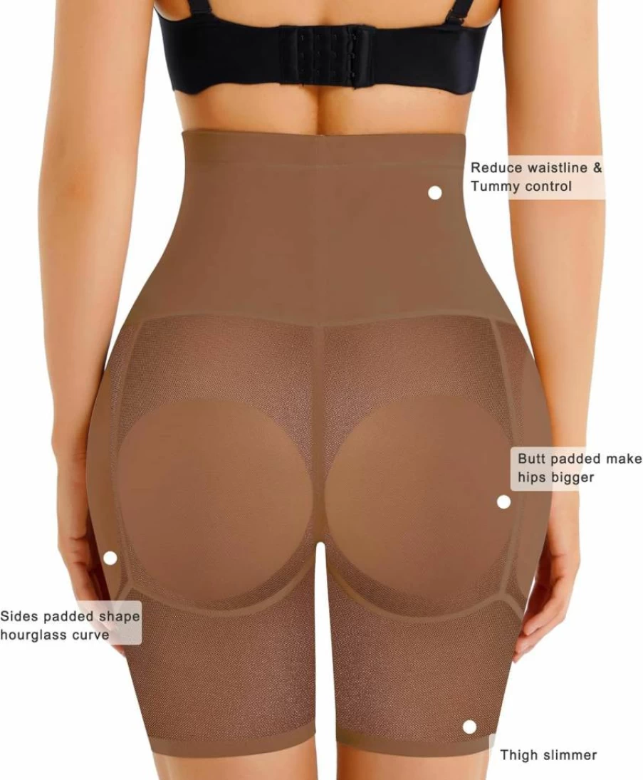 Irisnaya Women's High-Waisted Shapewear Shorts - Butt Lifting Seamless Control Panties for Body Shaping & Hip Enhancement