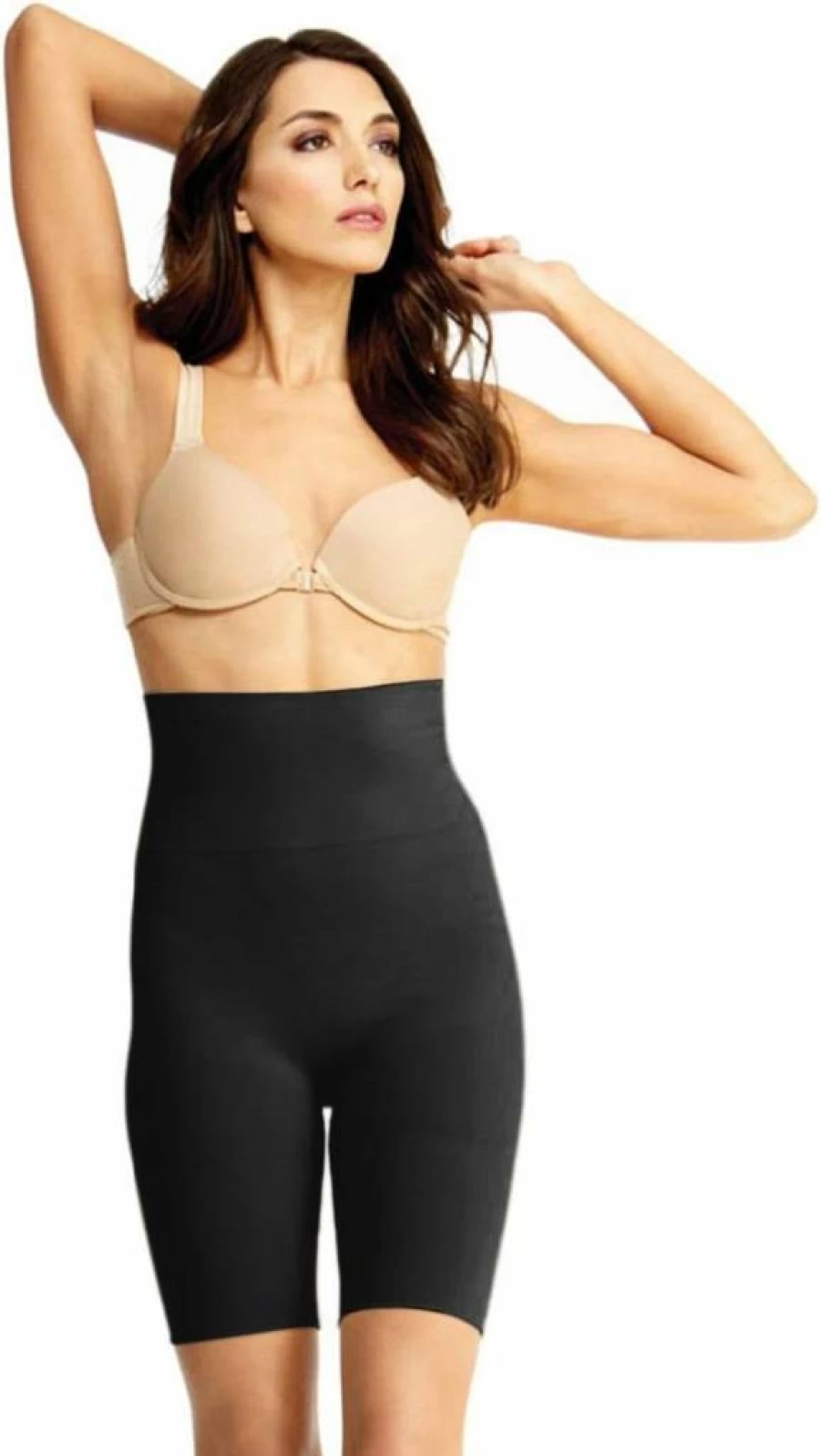 SlimMe High Waisted Tummy Control Shapewear Shorts for Women – Thigh Slimming & Body Shaping – Sizes S to Q2