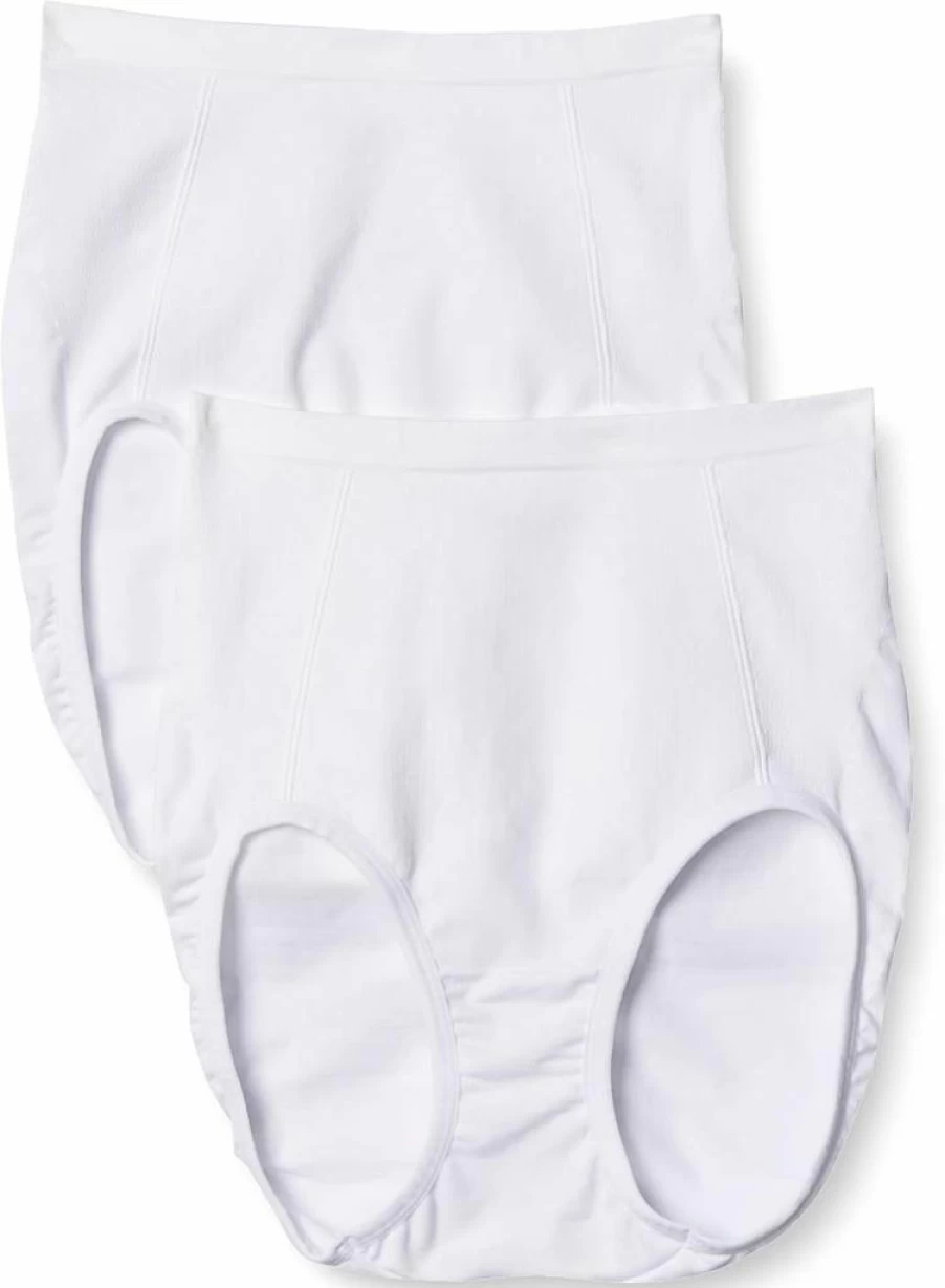 Bali Women's Seamless Ultra-Firm Control Shapewear Briefs - 2-Pack High-Waist Shaping Underwear for Tummy Control